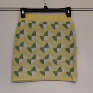 Emory Park Geometric Sweater Mini Skirt Size Small New with Tags